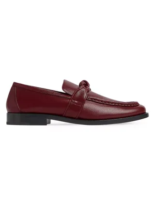 Bottega Veneta, Astaire Leather Knot Loafers