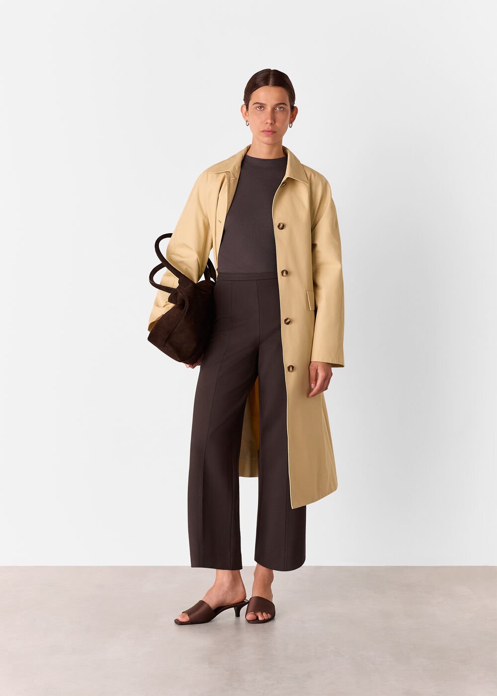 Brown Camilla Wide Leg Trouser