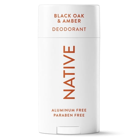 Native Deodorant, Aluminum Free, Black Oak &amp;amp; Amber, for Women and Men, 2.65 Oz