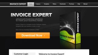 Website screenshot for Invoice Expert