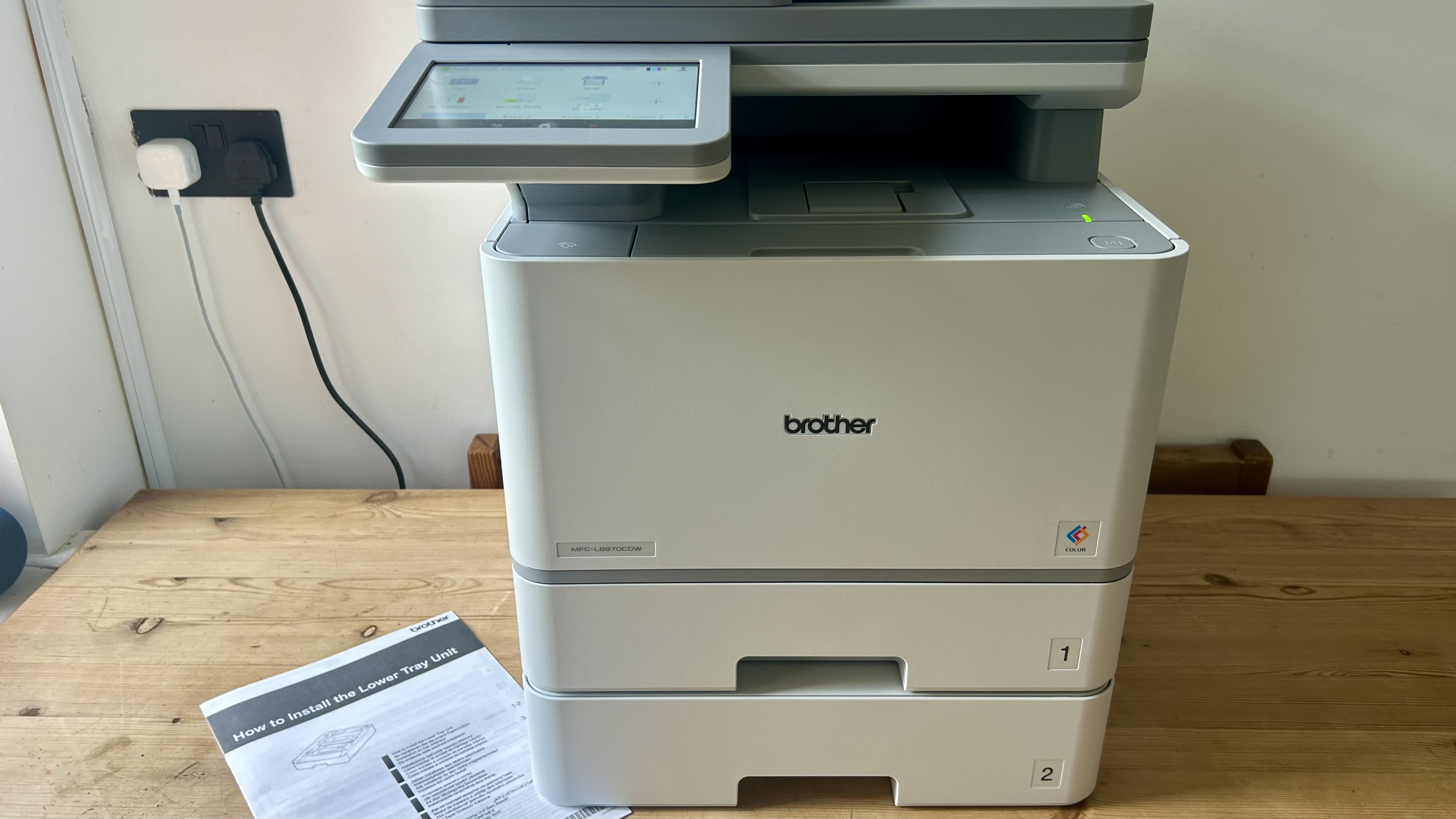 Una Brother MFC-L8970CDW de oficina en casa durante nuestras pruebas