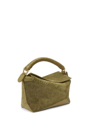 Small Puzzle Bag in Suede