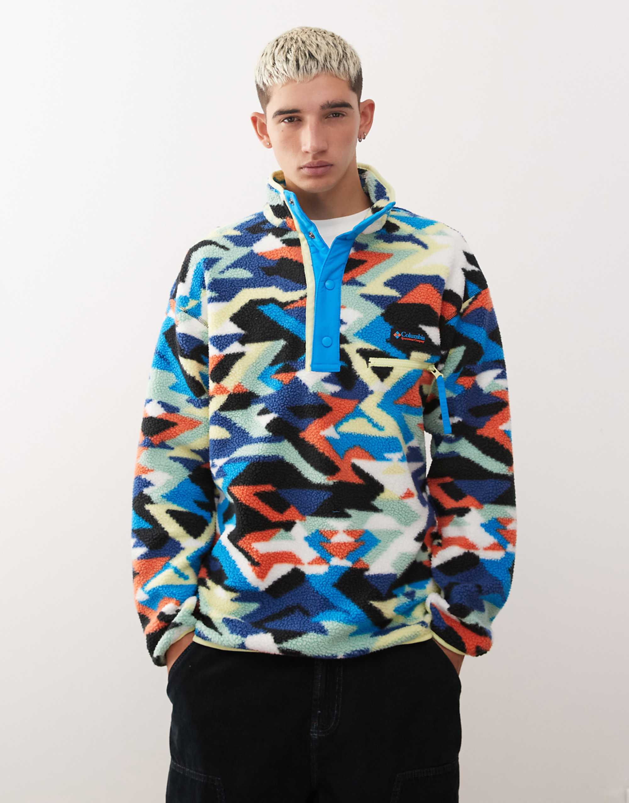 Columbia Helvetia Ii Printed Half Snap Fleece in Blue
