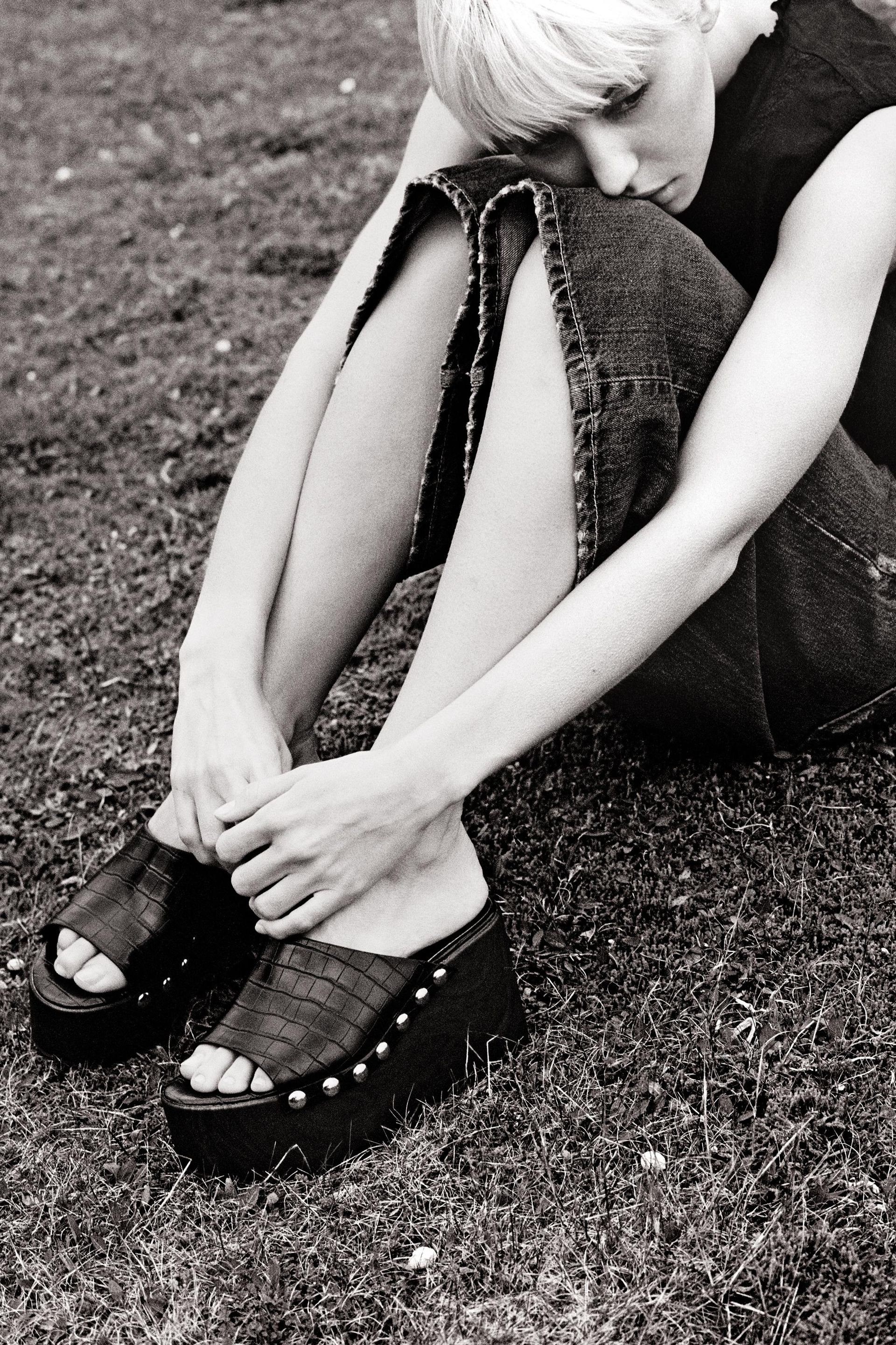 Textured Platform Wedges