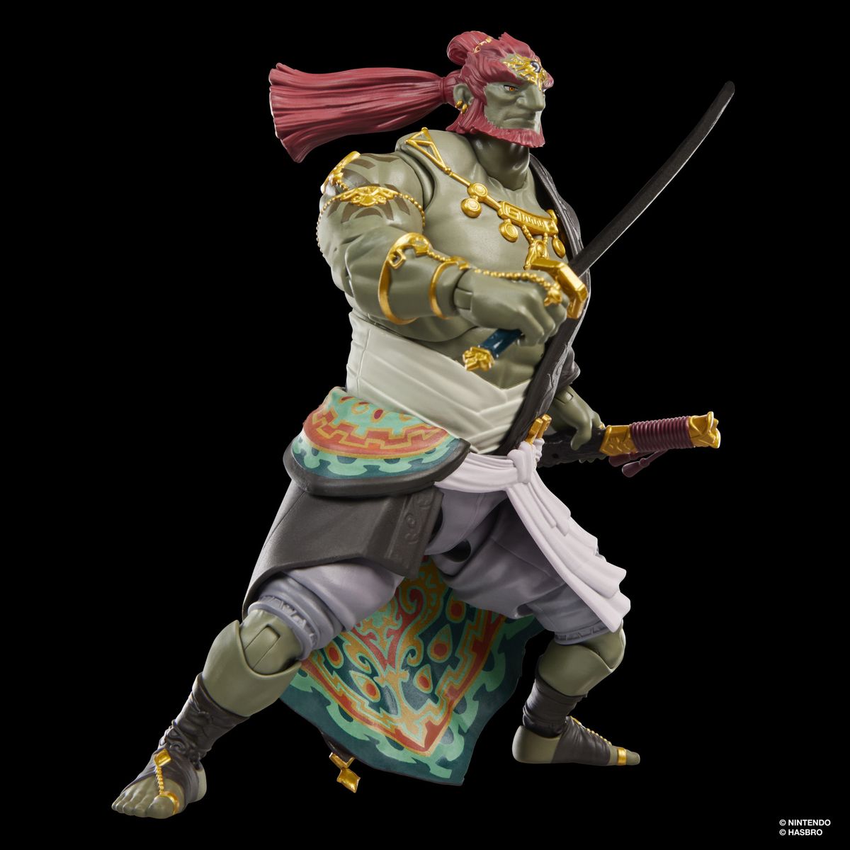 Legend of Zelda Ganondorf action figure against a dark background