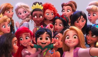 Disney Princesses and Vanellope in Ralph Breaks the Internet