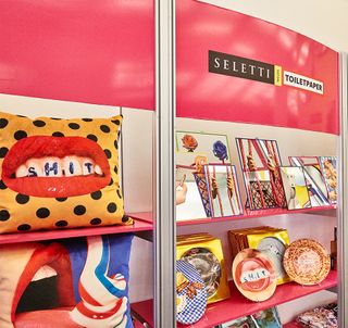 Accessories available at the ‘Seletti wears Toiletpaper’ pop-up store at MoMA Design Store in New York City