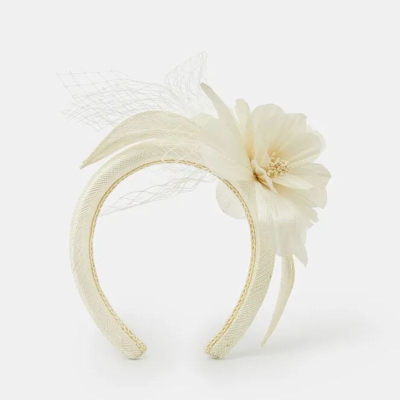 Accessorize headband on model