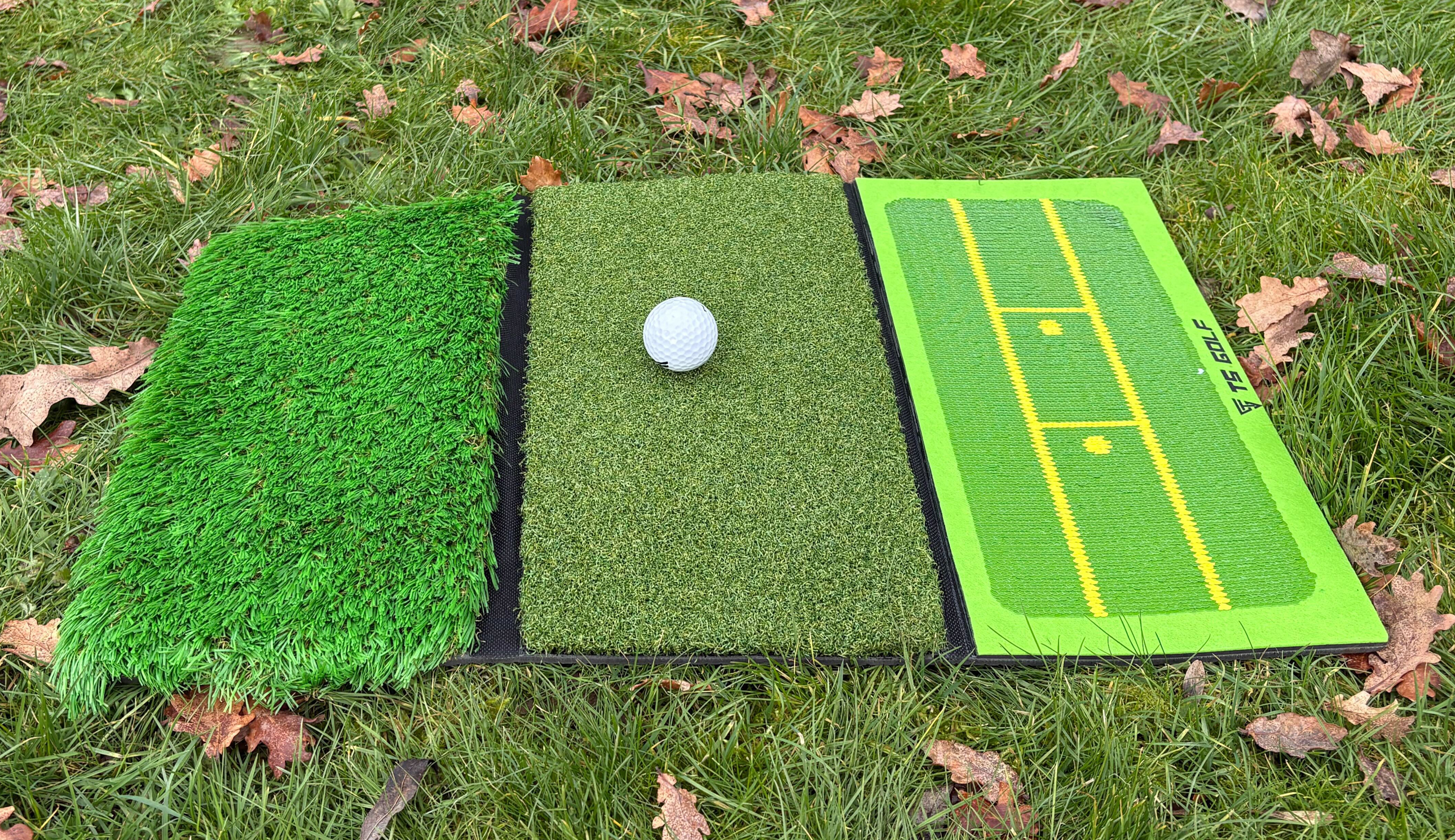 The hitting mats of the TS Golf Practice Net