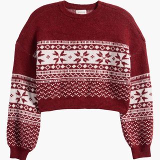 Crop Fair Isle Sweater