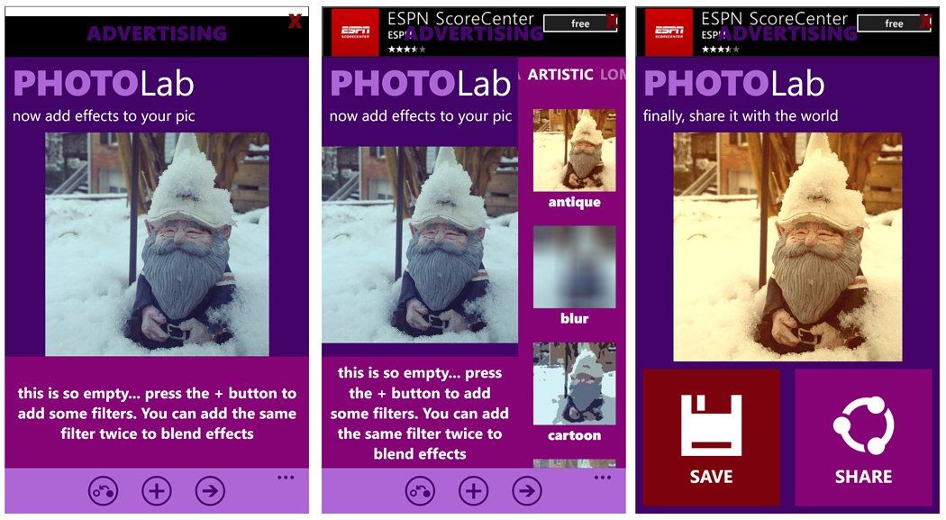 PhotoLab, easily add filters to your Windows Phone 8 photos Windows
