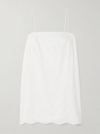 Broderie Anglaise Organic Cotton Mini Dress