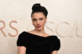 US actress and model Margaret Qualley attends the 97th Annual Academy Awards at the Dolby Theatre in Hollywood, California on March 2, 2025.