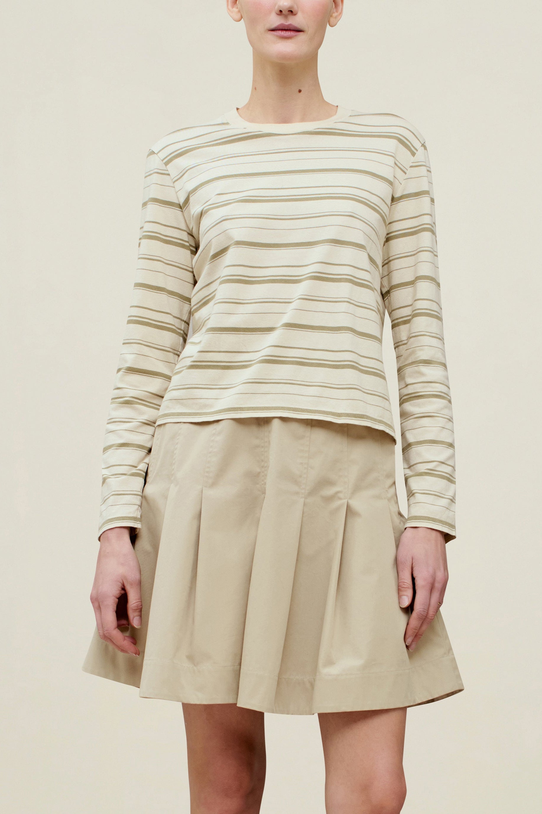 Wynn Long Sleeve T-Shirt in Cotton Jersey