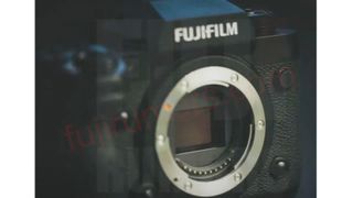 A leaked image of the Fujifilm X-H2 camera