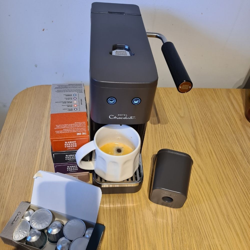 Hotel Chocolat The Podster coffee machine review Ideal Home