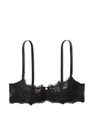 Wicked Unlined Boho Floral Embroidery Balconette Bra