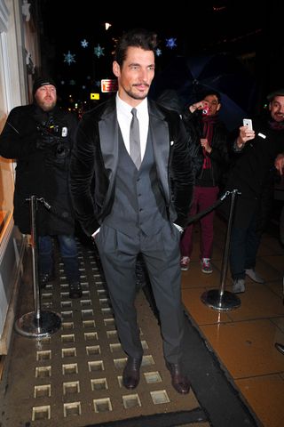 David Gandy At The Dolce & Gabbana With GQ Opening Party