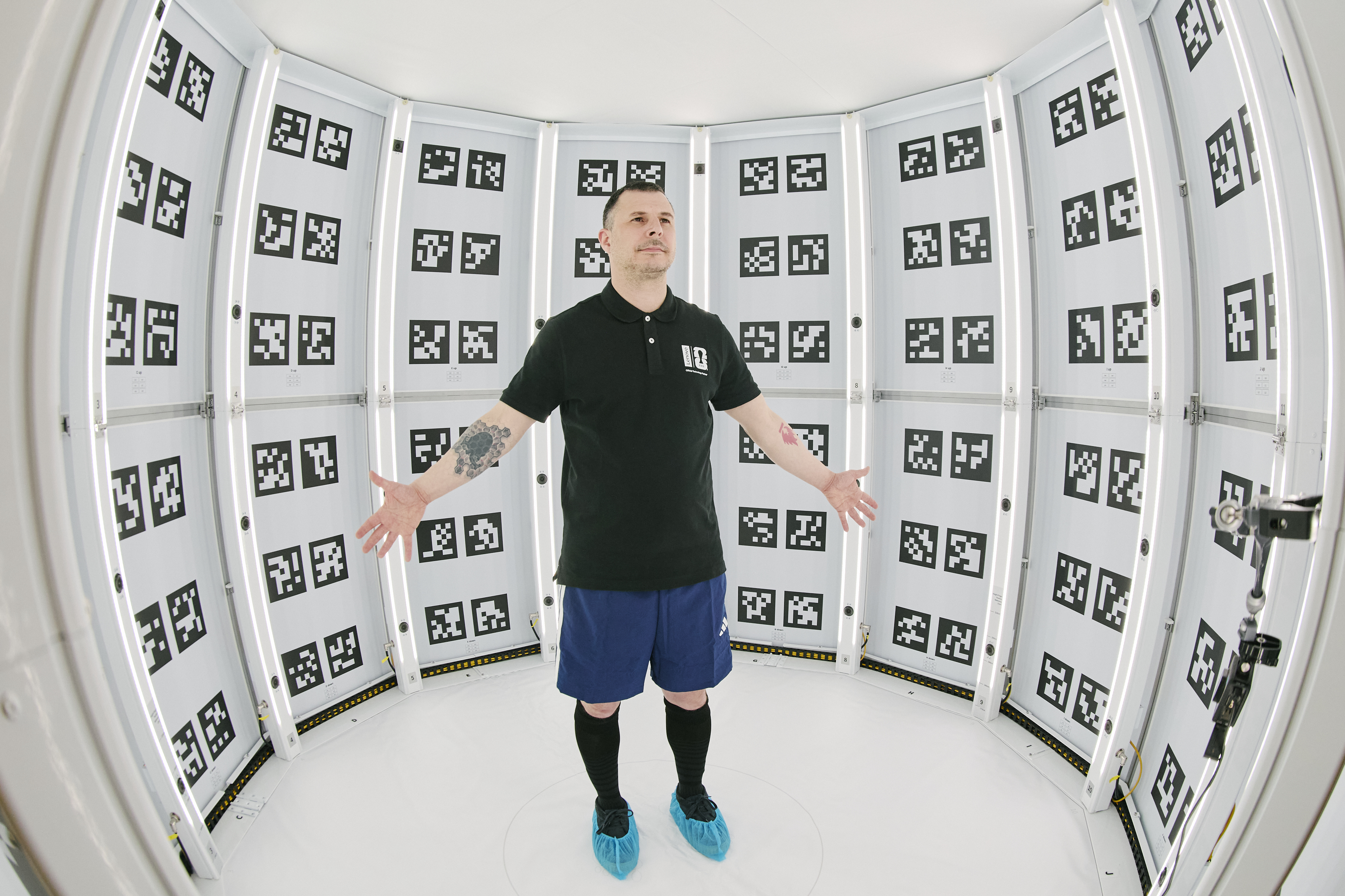 A 3D body scan at FIFA HQ in Zurich