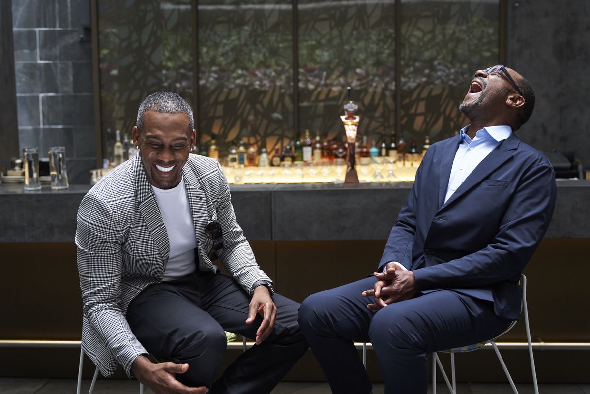 Lenny and Richard Blackwood Lenny Henry&#039;s Race Through Comedy