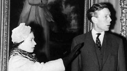 Royalty - Queen Elizabeth II and Sir Anthony Blunt - Courtauld Institute of Art