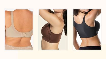 best bras for back fat: Triumph, Leonisa, Shapeez