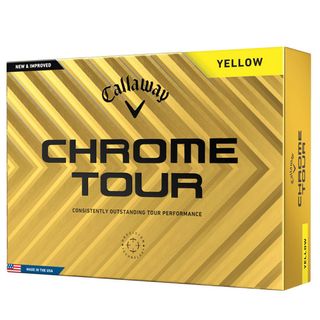 Callaway Chrome Tour Golf Ball Yellow