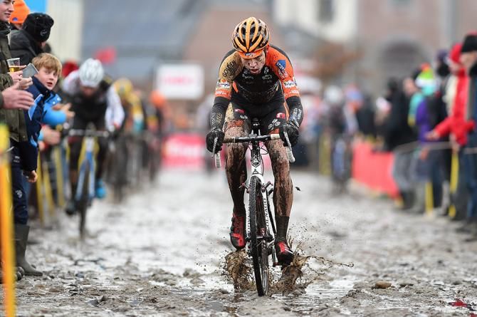 Wout Van Aert at Bpost Bank Trofee Azencross.