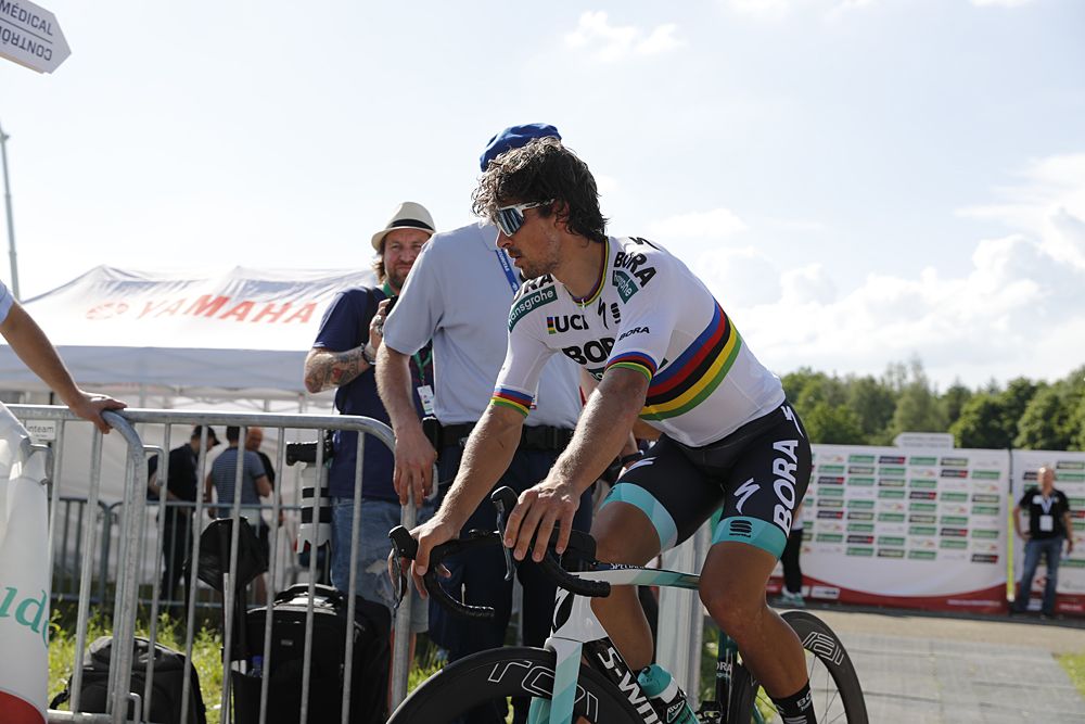 Peter Sagan before the stage 1 team time trial at Tour de Suisse