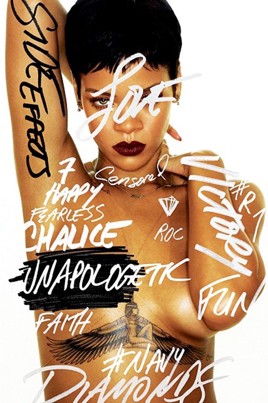 Rihanna strips down for Unapologetic album artwork | Marie Claire UK
