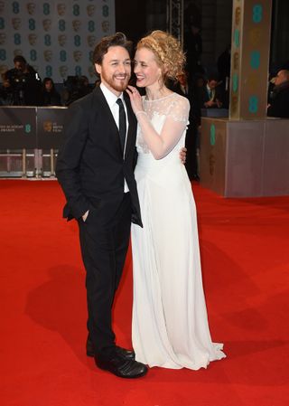 Anne-Marie Duff and James McAvoy at the BAFTA Awards 2015
