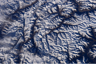 Western edge of the Himalayas from Expedition 42