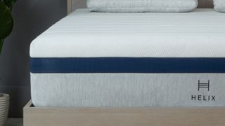 Close up of tight-top on Helix Midnight mattress
