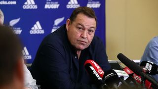 New Zealand rugby union head coach Steve Hansen announces his decision