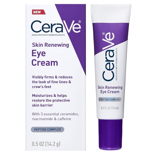 Cerave Eye Cream for Wrinkles With Peptides, Caffeine &amp;amp; Niacinamide, 0.5oz