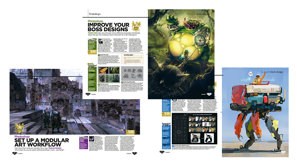 ImagineFX tutorial pages