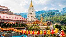 Chinese lanterns at Kek Lok Si temple, George Town, Penang, Malaysia