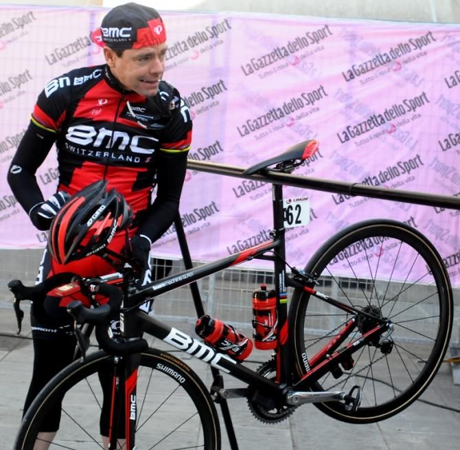 Cadel Evans (BMC Racing Team) gets ready to race