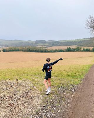 Ally on a trail run