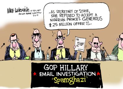 
Political cartoon U.S. GOP Hillary Clinton