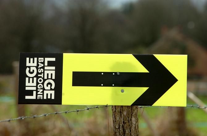 Liege-Bastogne-Liege: it's that way.