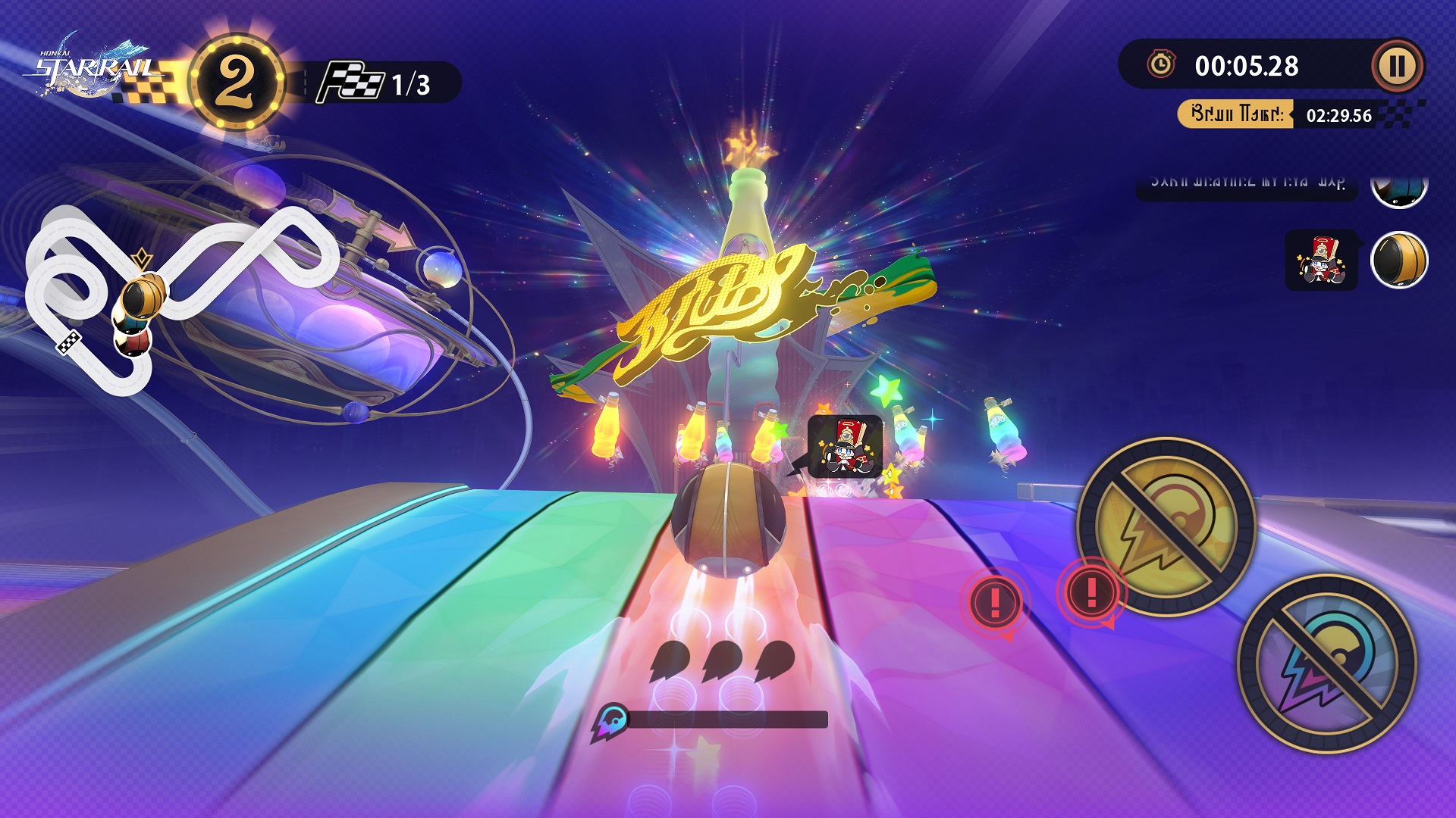 Screenshot of the Penacony Speed Cup from HSR 3.3