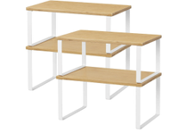 Bamboo shelf riser, Amazon