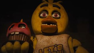 Chica and Mr. Cupcake in Five Nights at Freddy's