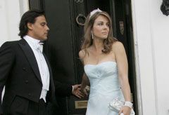 Marie Claire Celebrity News: Elizabeth Hurley and Arun Nayar