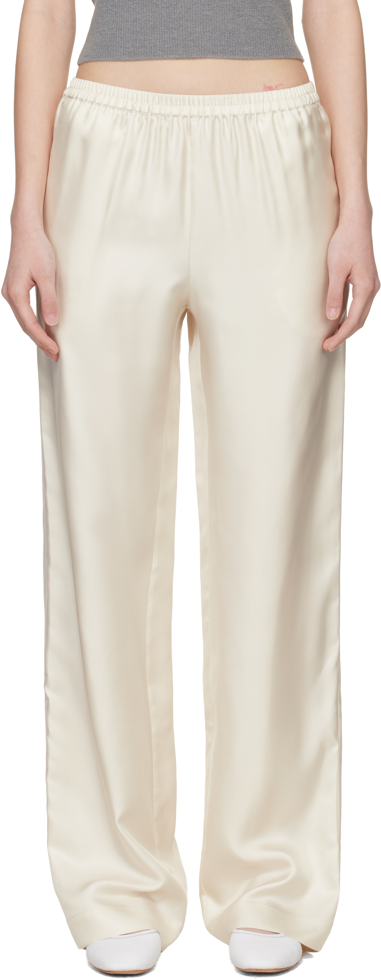 Off-White Alera Lds Silk Twill Trousers