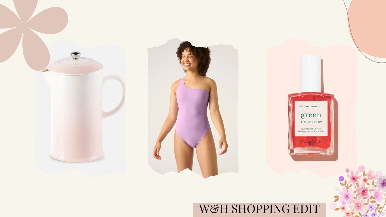 A composite image of three products featured in woman and home&#039;s June shopping edit.