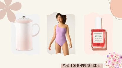 A composite image of three products featured in woman and home's June shopping edit.