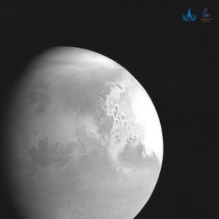 The first image of Mars returned by China's Tianwen-1 spacecraft.