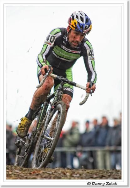 Tim Johnson (Cannondale - Cyclocrossworld.com) racing in Hoogerheide.